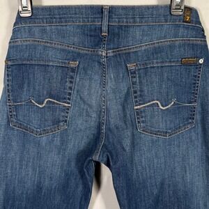 7 For All Mankind Slimmy Mens Slim Straight Jeans Blue Medium Wash 36x30